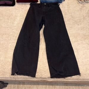 Women's Black Wide-Leg Jeans